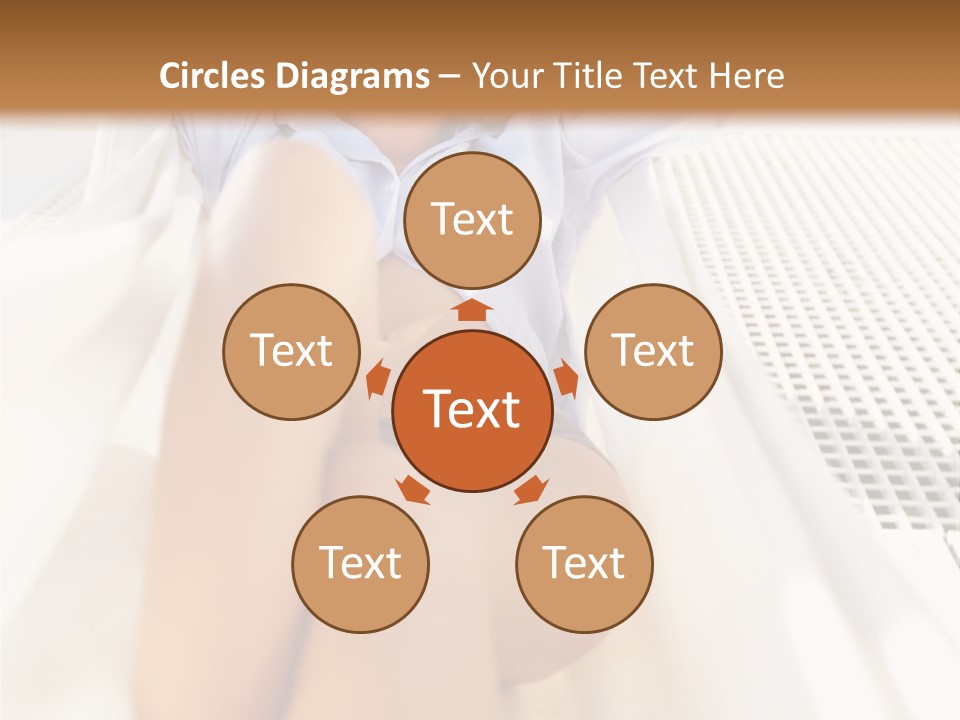 Girl Brunette Sensuality PowerPoint Template