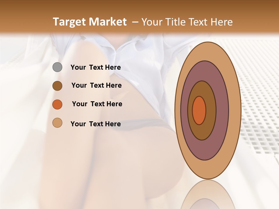 Girl Brunette Sensuality PowerPoint Template