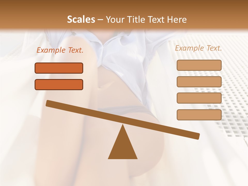 Girl Brunette Sensuality PowerPoint Template