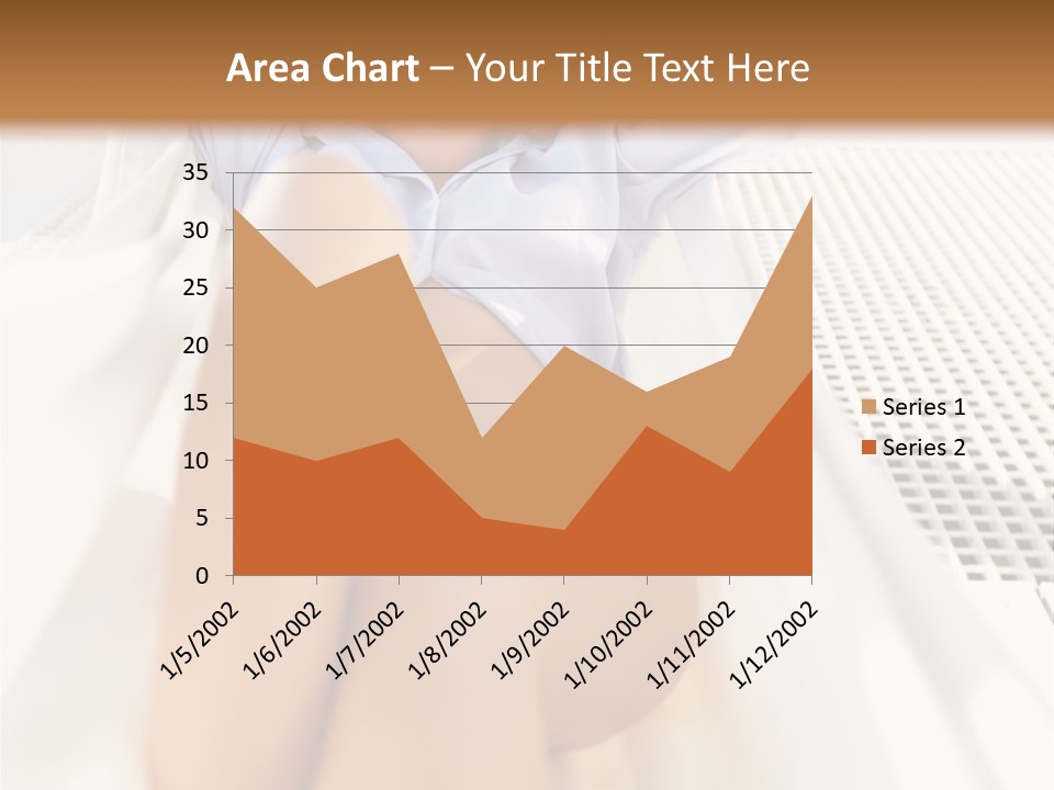 Girl Brunette Sensuality PowerPoint Template