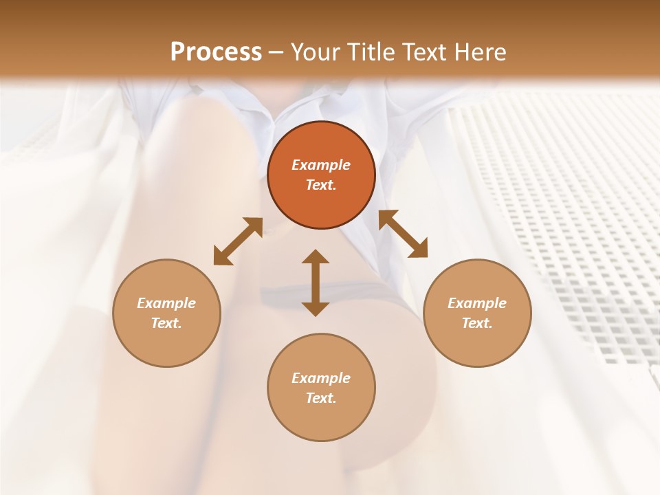 Girl Brunette Sensuality PowerPoint Template