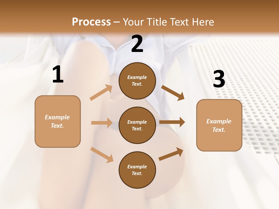 Girl Brunette Sensuality PowerPoint Template