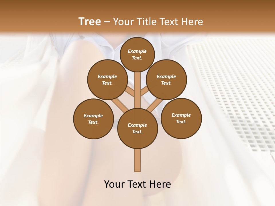 Girl Brunette Sensuality PowerPoint Template