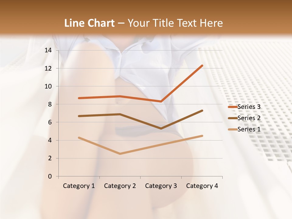 Girl Brunette Sensuality PowerPoint Template