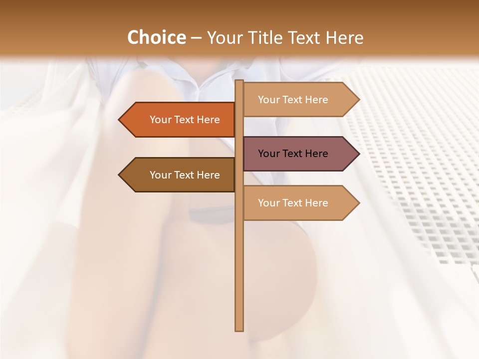 Girl Brunette Sensuality PowerPoint Template