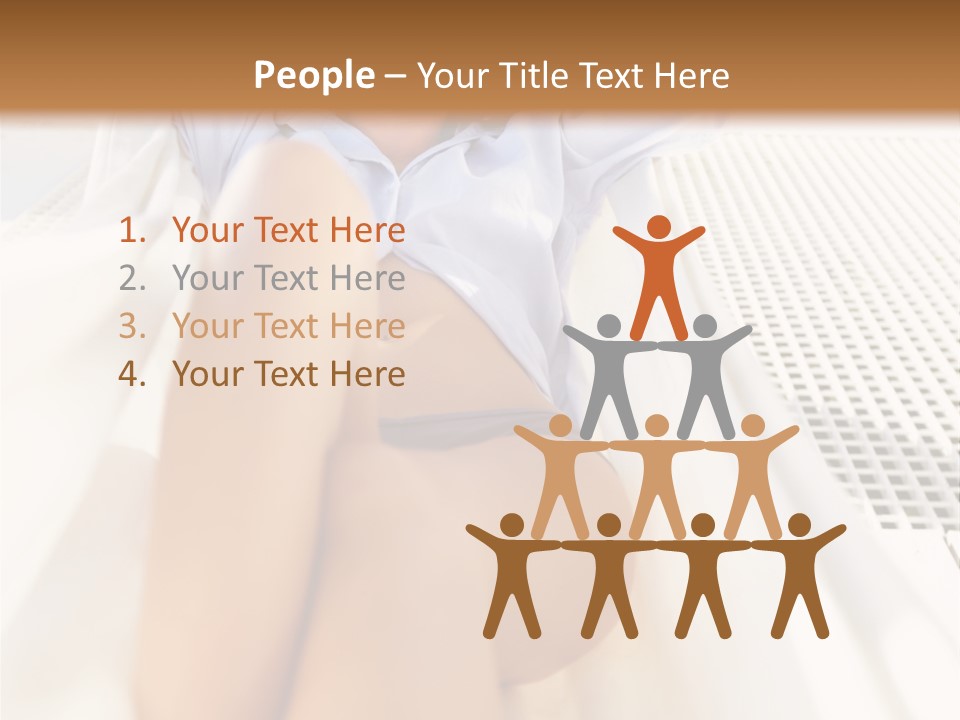 Girl Brunette Sensuality PowerPoint Template