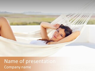 Caucasian Woman Women PowerPoint Template