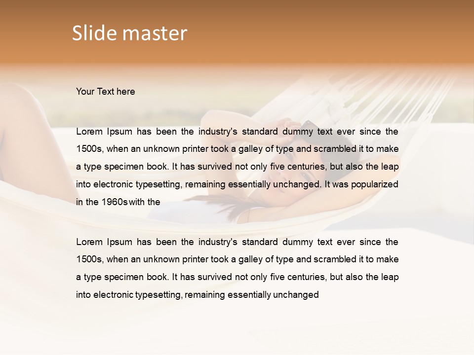 Caucasian Woman Women PowerPoint Template