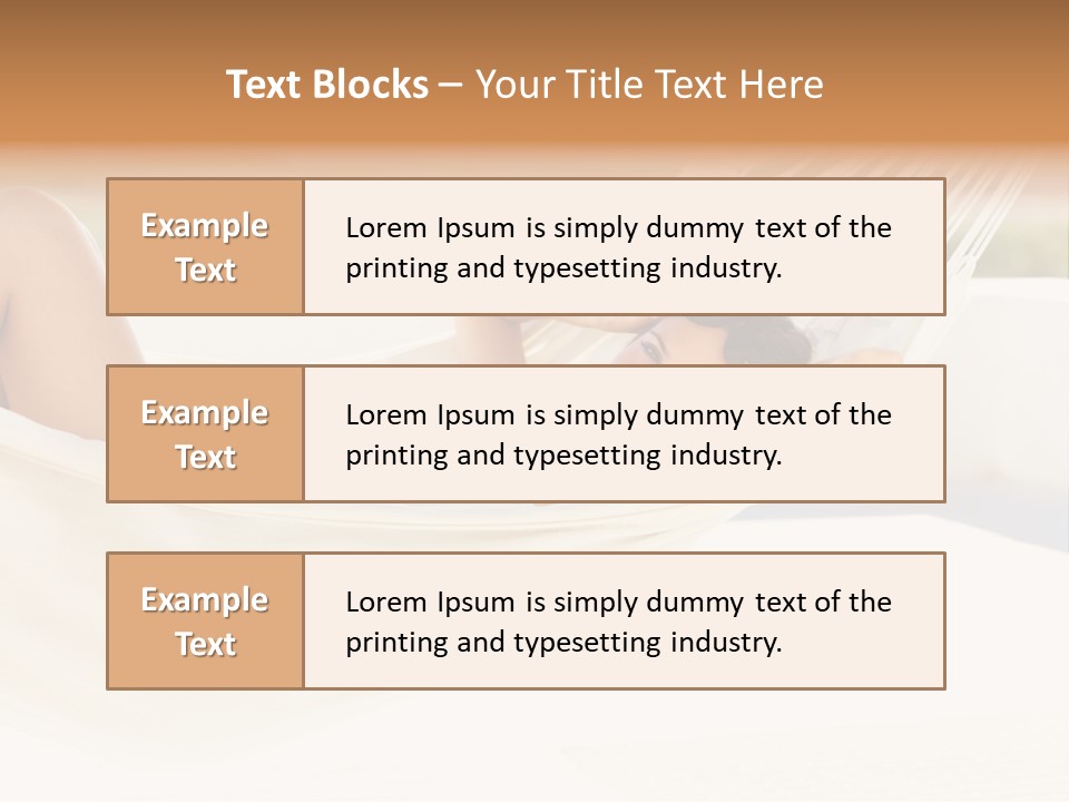 Caucasian Woman Women PowerPoint Template