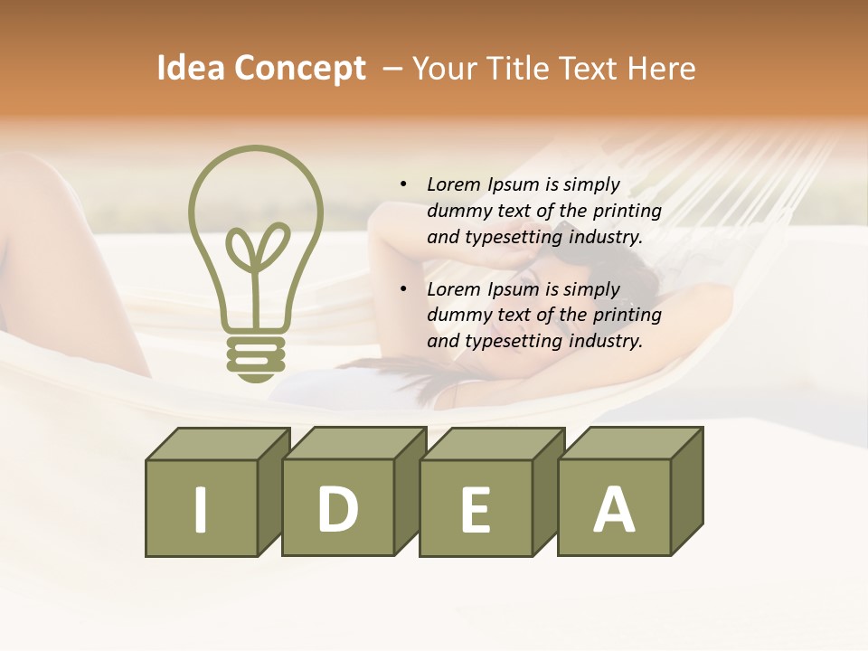 Caucasian Woman Women PowerPoint Template