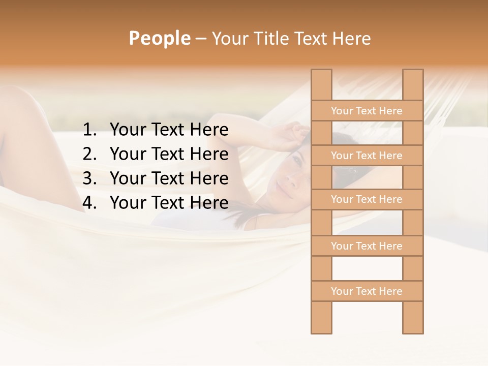 Caucasian Woman Women PowerPoint Template