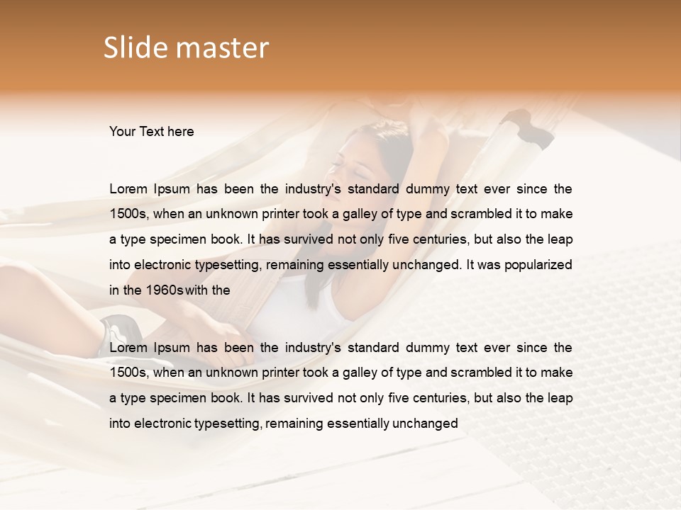 Women Summer Authentic PowerPoint Template