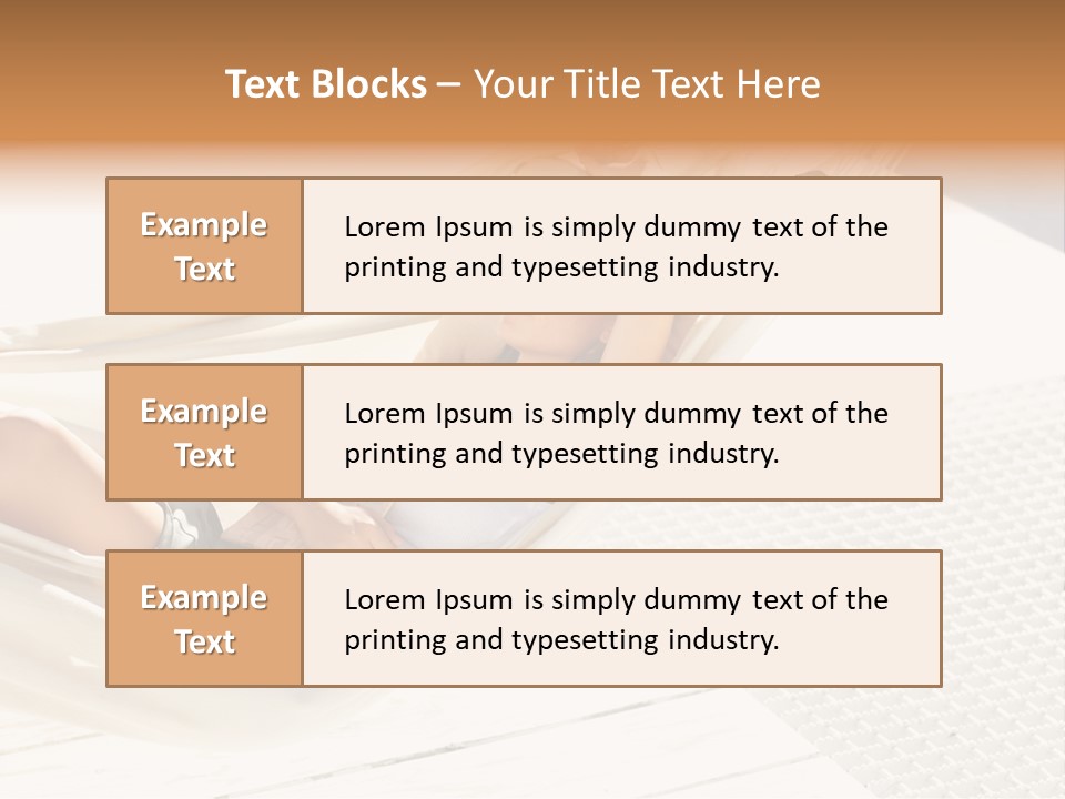 Women Summer Authentic PowerPoint Template