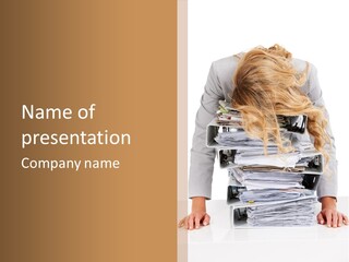 Overworked Pressure Exhaustion PowerPoint Template