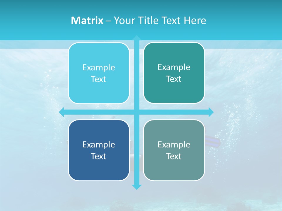 Tropical Man Diving PowerPoint Template