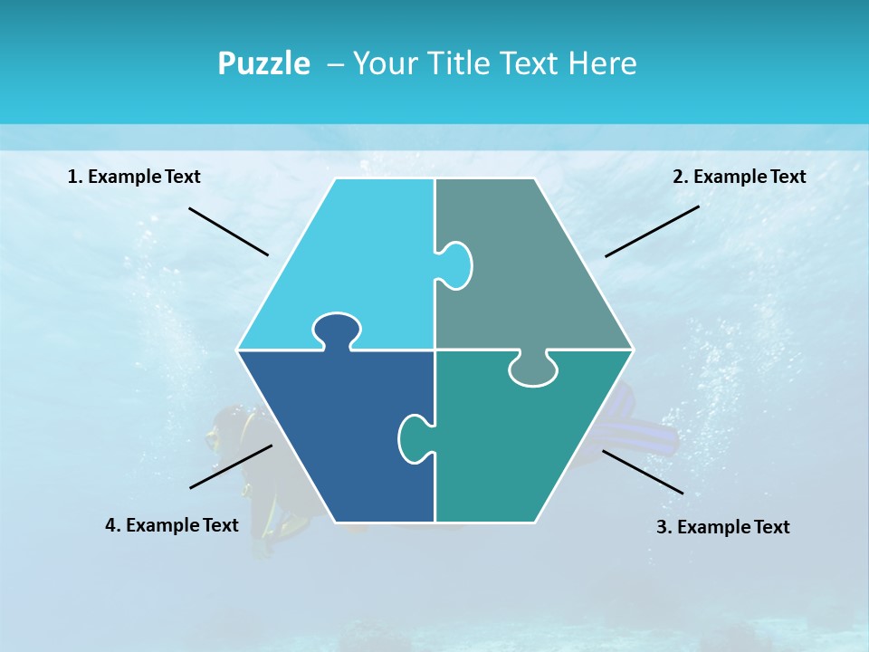 Tropical Man Diving PowerPoint Template