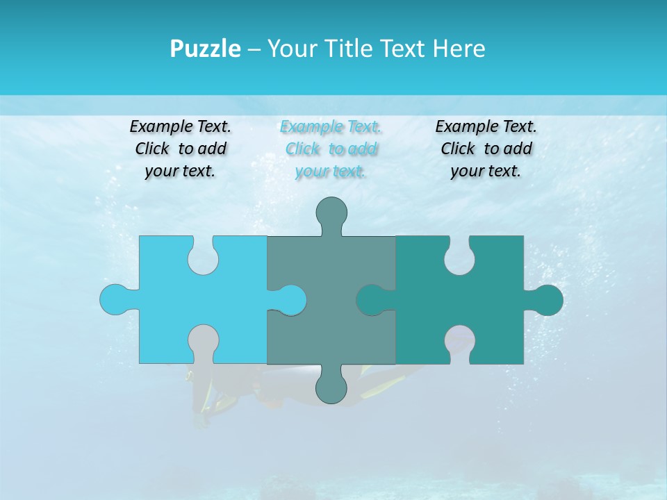 Tropical Man Diving PowerPoint Template