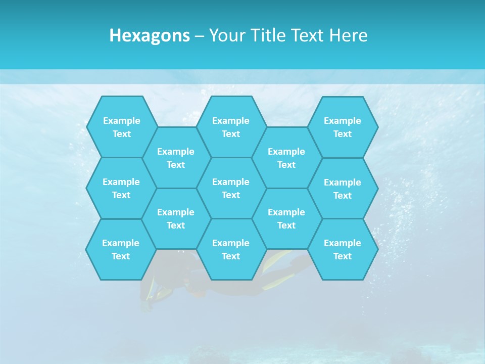 Tropical Man Diving PowerPoint Template