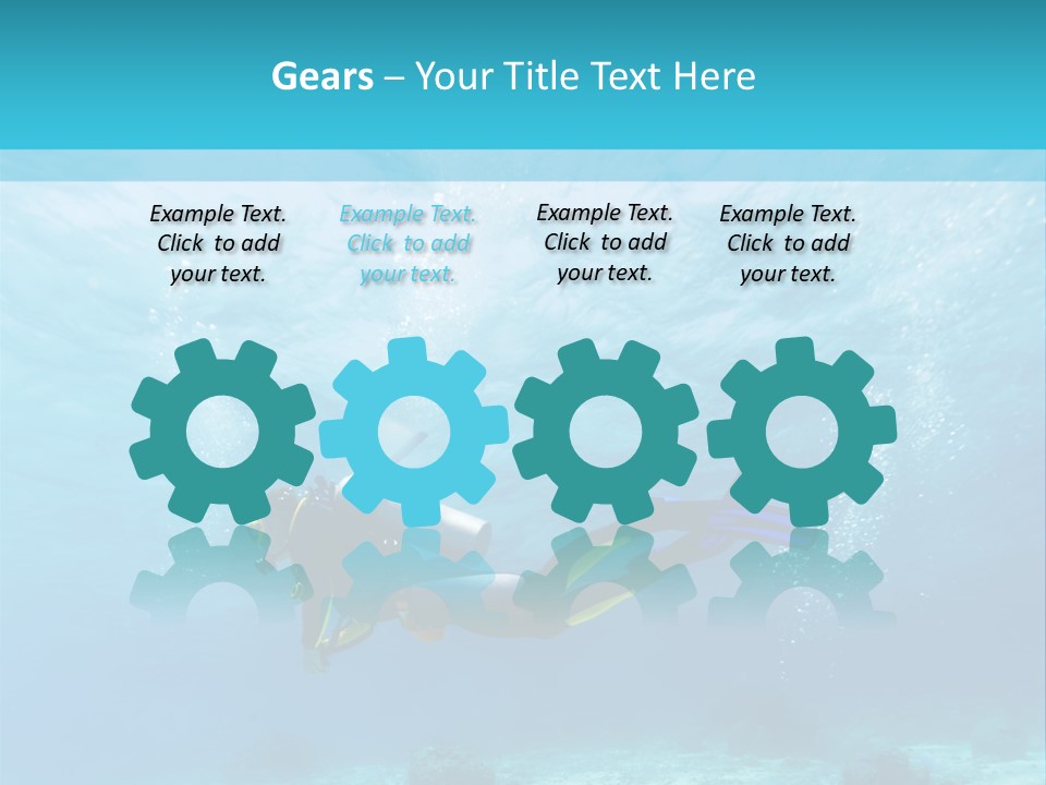 Tropical Man Diving PowerPoint Template