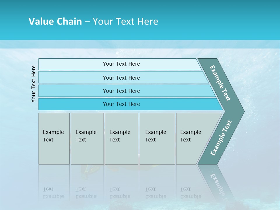 Tropical Man Diving PowerPoint Template