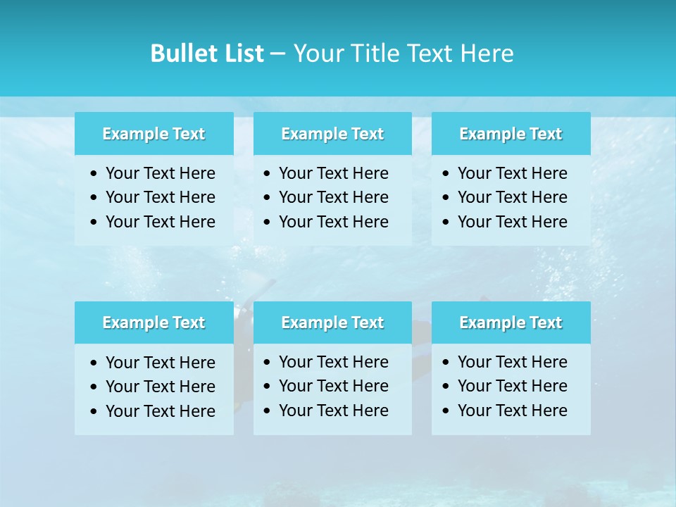 Tropical Man Diving PowerPoint Template