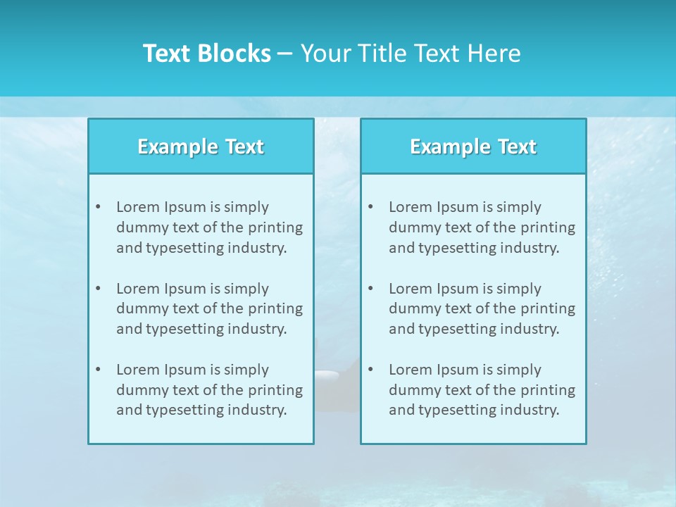 Tropical Man Diving PowerPoint Template