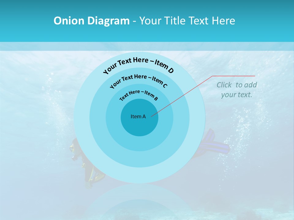 Tropical Man Diving PowerPoint Template