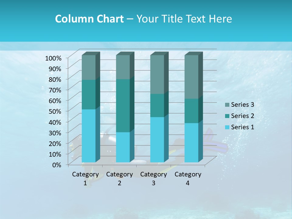 Tropical Man Diving PowerPoint Template