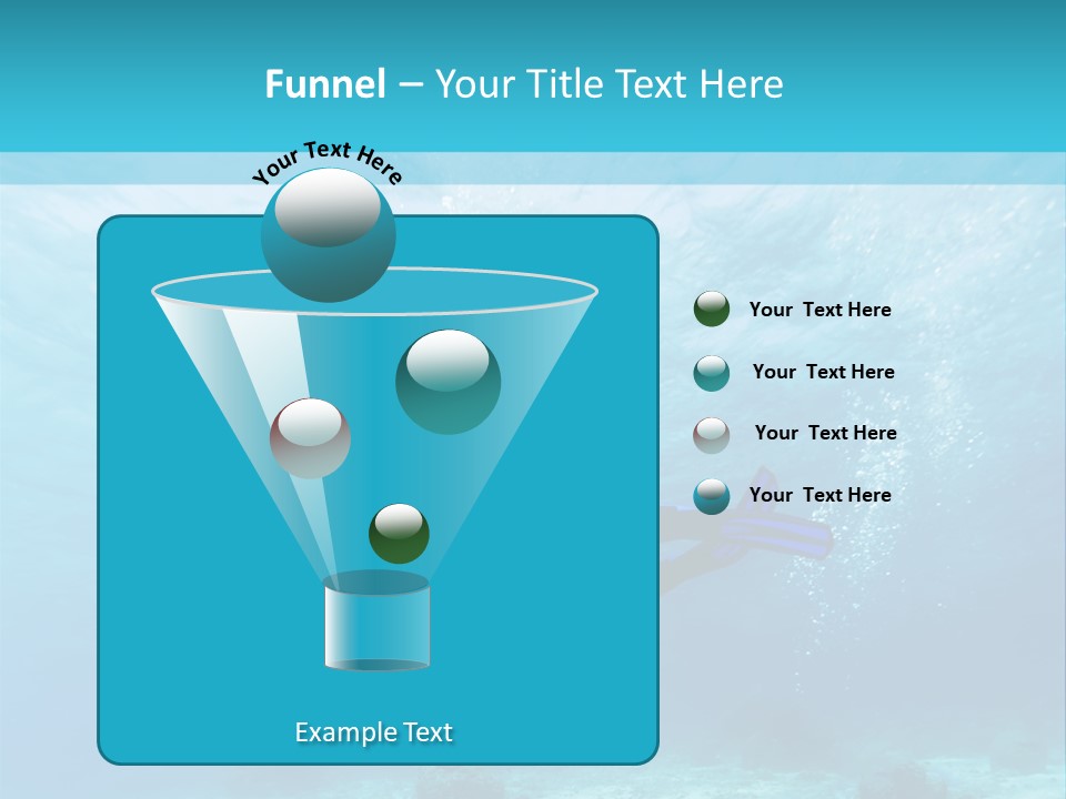 Tropical Man Diving PowerPoint Template