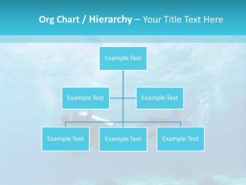 Tropical Man Diving PowerPoint Template