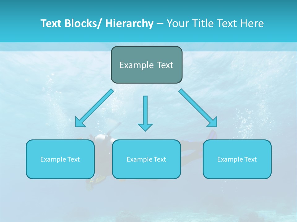 Tropical Man Diving PowerPoint Template