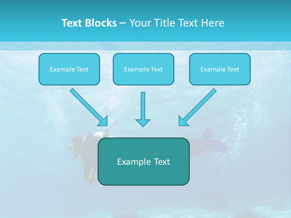 Tropical Man Diving PowerPoint Template