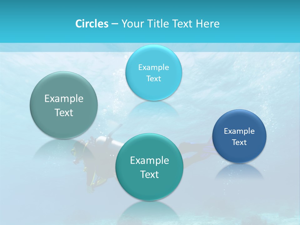 Tropical Man Diving PowerPoint Template