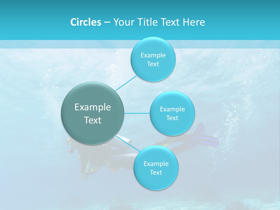 Tropical Man Diving PowerPoint Template