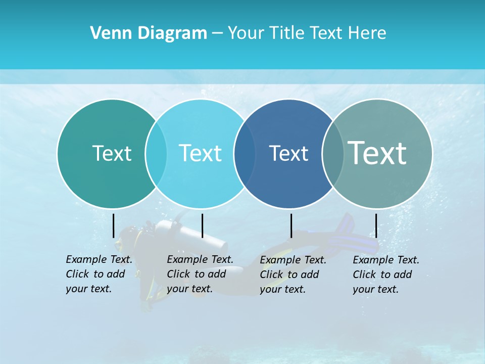 Tropical Man Diving PowerPoint Template