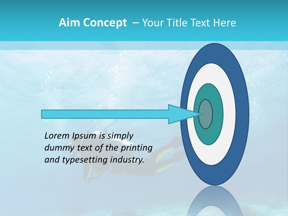 Tropical Man Diving PowerPoint Template