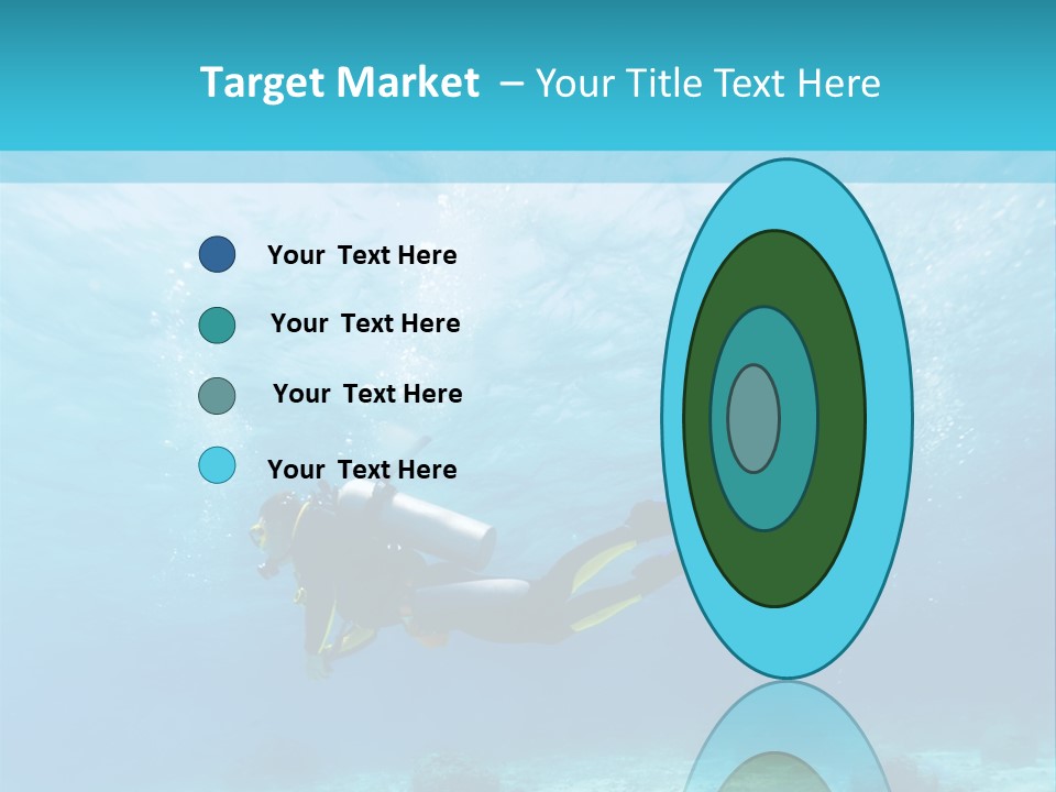 Tropical Man Diving PowerPoint Template