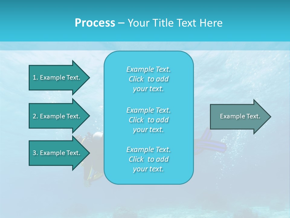 Tropical Man Diving PowerPoint Template