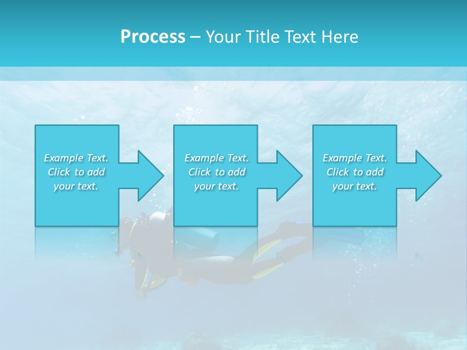 Tropical Man Diving PowerPoint Template