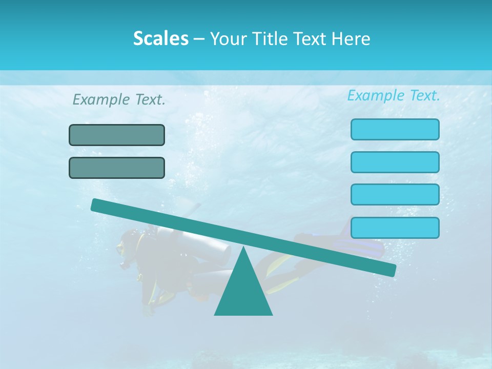 Tropical Man Diving PowerPoint Template