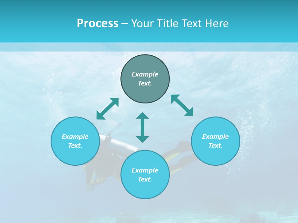 Tropical Man Diving PowerPoint Template