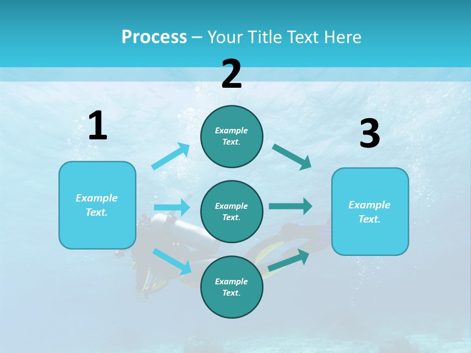 Tropical Man Diving PowerPoint Template