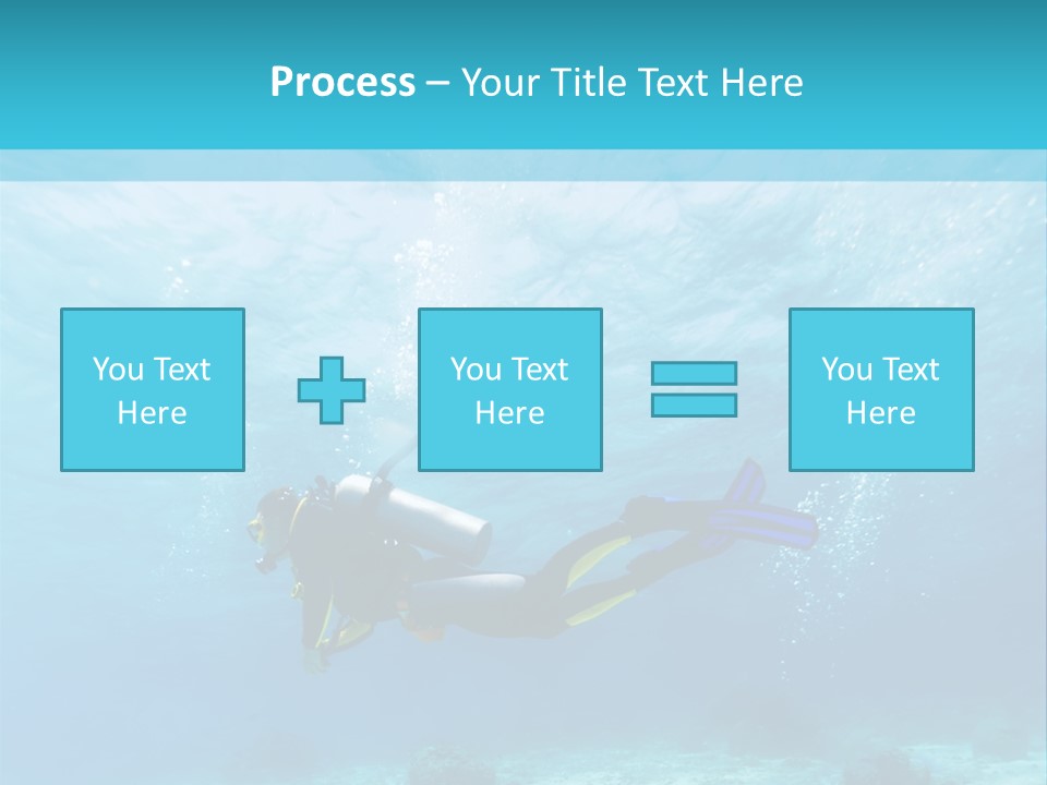 Tropical Man Diving PowerPoint Template