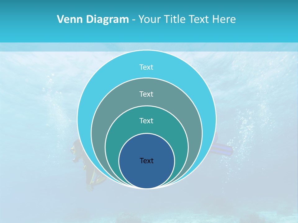 Tropical Man Diving PowerPoint Template