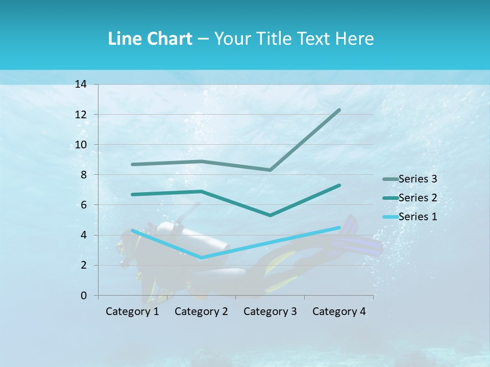 Tropical Man Diving PowerPoint Template