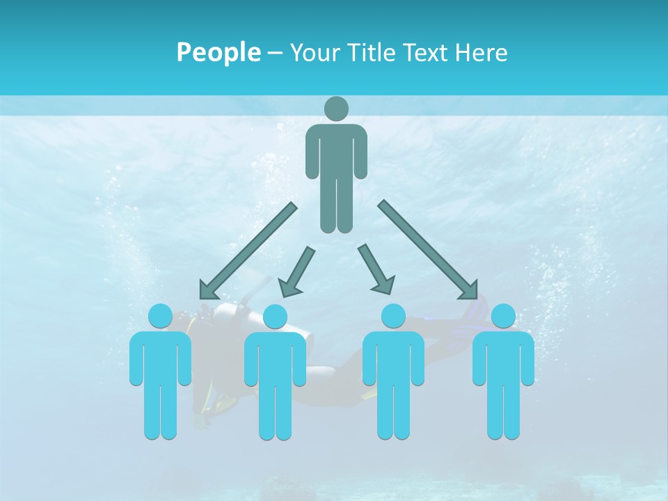 Tropical Man Diving PowerPoint Template