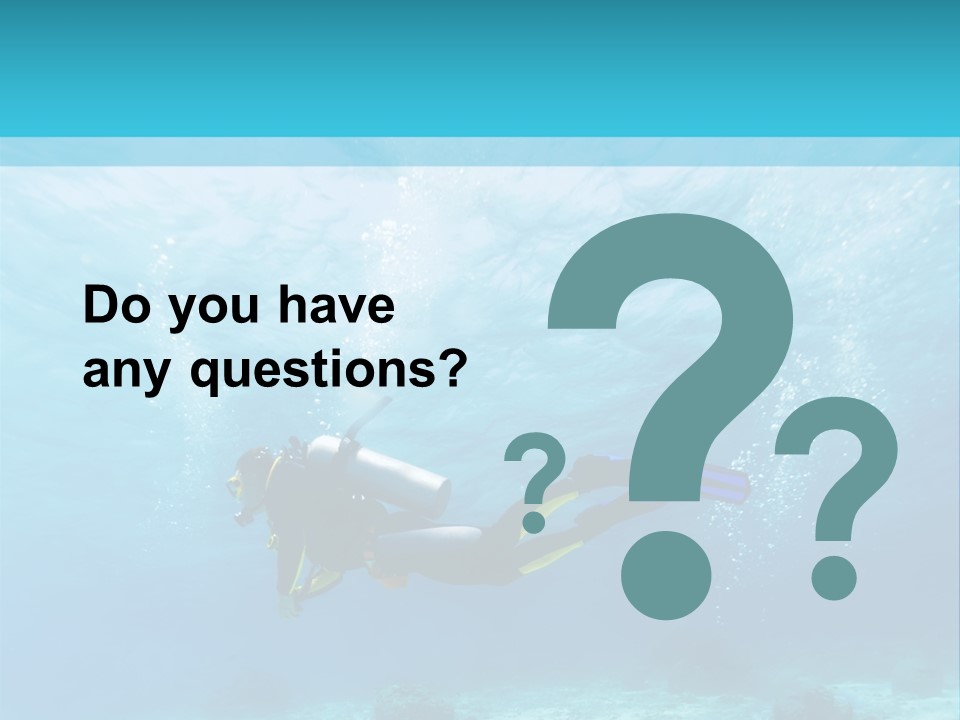 Tropical Man Diving PowerPoint Template