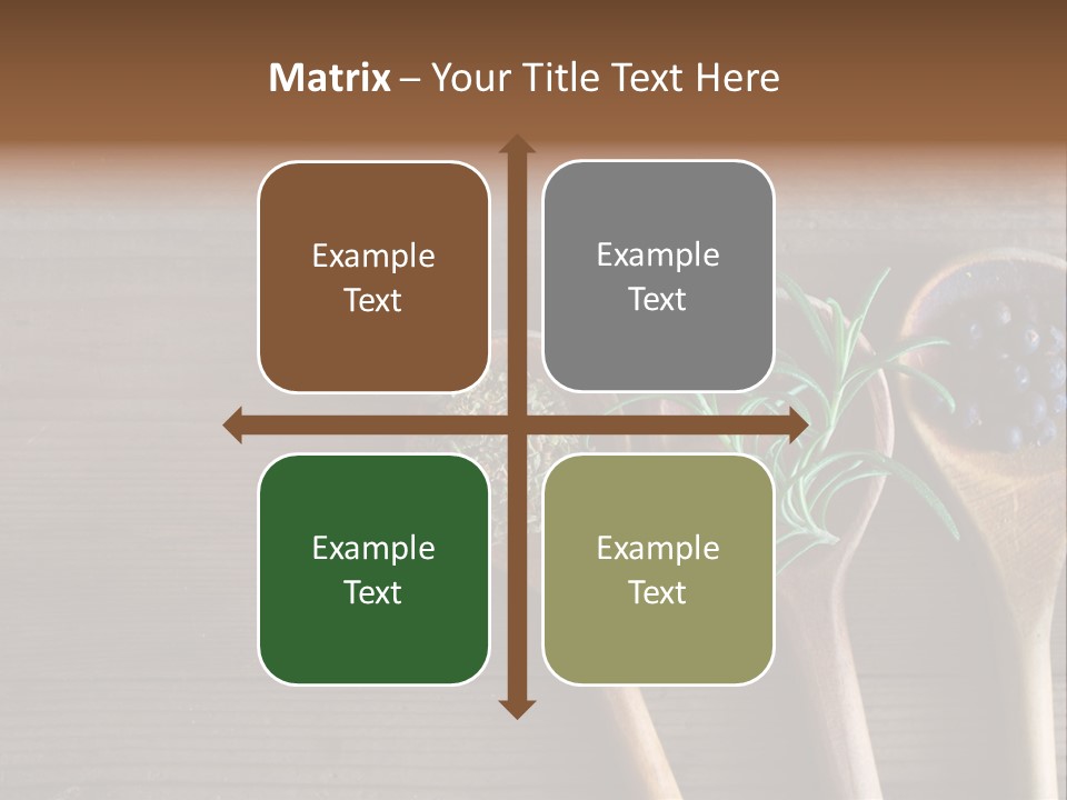 Antique Juniper Cuisine PowerPoint Template
