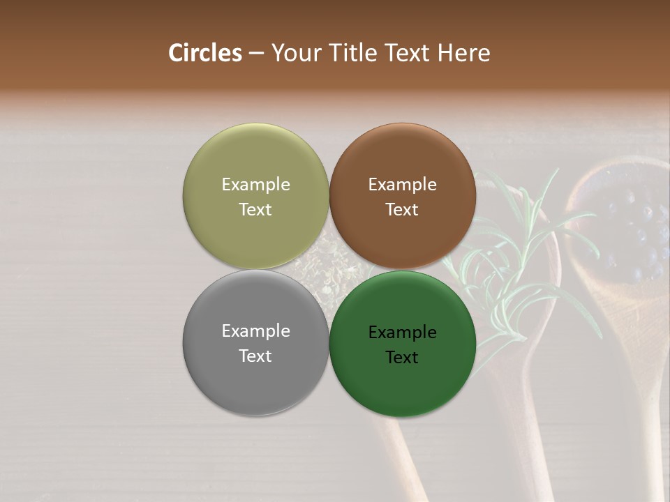 Antique Juniper Cuisine PowerPoint Template