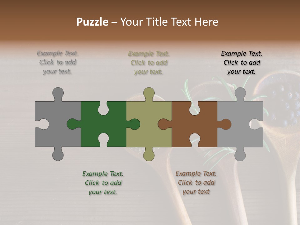 Antique Juniper Cuisine PowerPoint Template